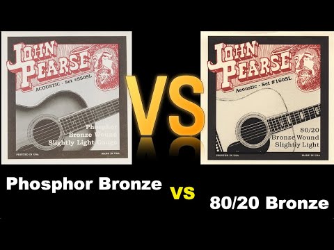 John Pearse (Phosphor Bronze VS 80/20 Bronze) Strings TEST