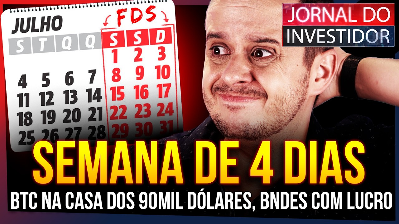 JORNADA DE TRABALHO 6x1 com os DIAS CONTADOS? Bitcoin batendo 90 mil dólares! FIIs em QUEDA LIVRE!