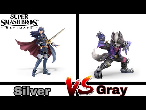 SuperSmashBrosUltimate/Silver(Lucina) vs Gray(Wolf)