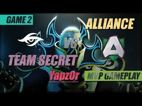 YapzOr MVP Gameplay | Team Secret vs Alliance | Game 2