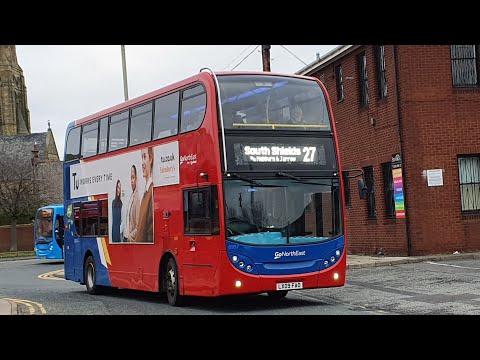 FOOT TO FLOOR: Route X900 | LX09FAO/6957 - Go North East: Dennis Trident 2/ADL Enviro 400