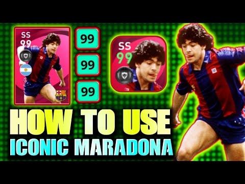 How To Use Iconic Maradona Perfectly |  pes 2021 Mobile