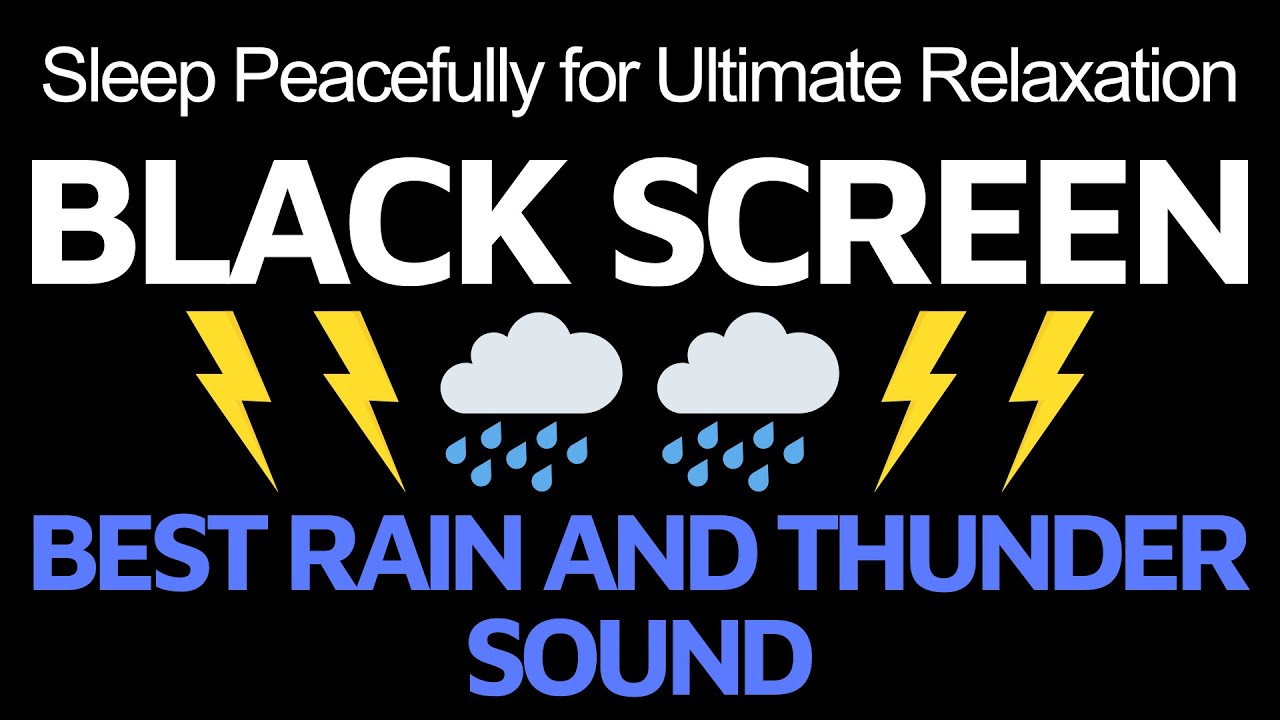 Sleep Peacefully with Rain Sounds | Dark Screen for Ultimate Relaxation