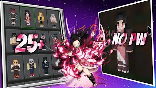 Minecraft Skin Pack DEMON SLAYER - Mcpe 1.18+