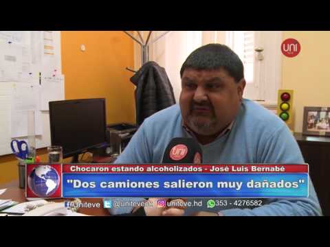 Chocaron estando alcoholizados