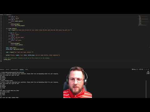 Building A Coffee Order Chatbot In Python Python Programming Tutorial