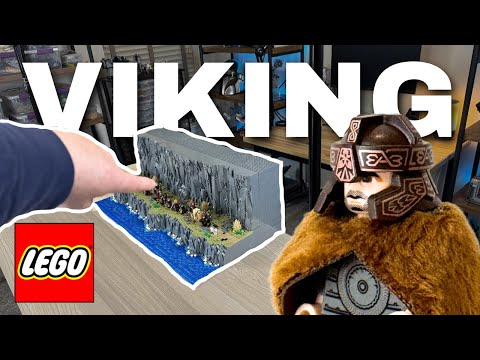 I Built a Custom LEGO Castle MOC | Viking Journey Along the Cliffs