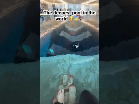 The deepest pool in the world 😰🔦