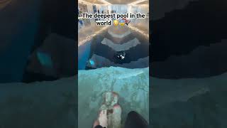 The deepest pool in the world 😰🔦