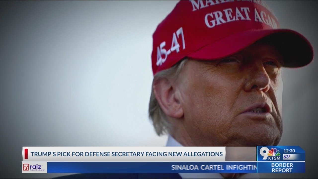 Trump's pick for defense secretary facing new allegations