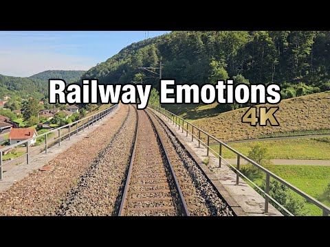 🚆 4K Führerstandsmitfahrt: Mit 200km/h zum ältesten Eisenbahntunnel der Schweiz (IC61 Bern - Basel)