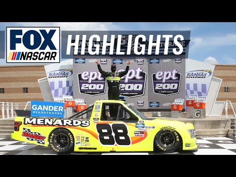 FINAL LAPS: Matt Crafton & Christian Eckes duel it out for win at Kansas | NASCAR ON FOX HIGHLIGHTS