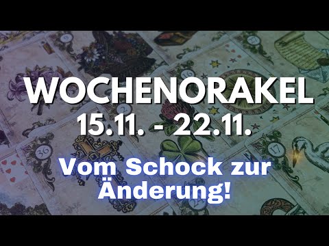 Weekly message: First the shock – but the change of plans brings only good things! | Tarot card r...