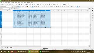 How to Move and Sort Multiple Columns in LibreOffice Calc