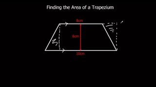 Finding the area of a trapezium