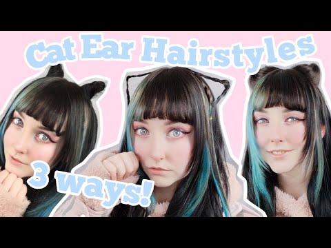 Cat Ear Hairstyles - 3 Different Ways!!