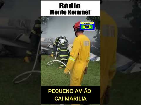UM PEQUENO AVIÃO CAIU  NA  CIDADE  DE MARILIA/SP -  DUAS PESSOAS MORRERAM NA HORA