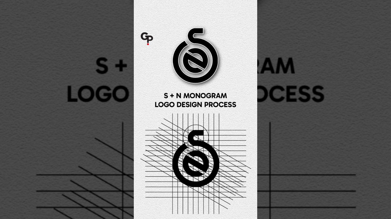 S + N Monogram Logo Design Process | Adobe Illustrator Tutorial #logodesign #adobeillustrator