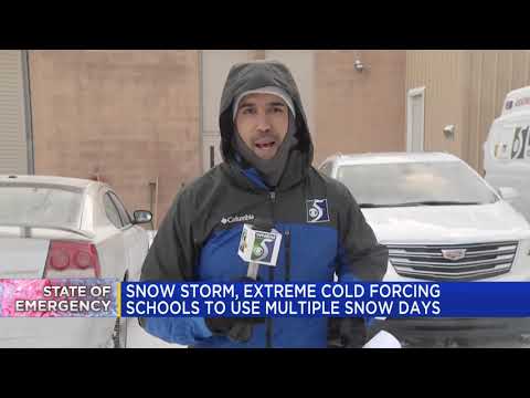 Snow storm, extreme cold forcing schools to use multiple snow days