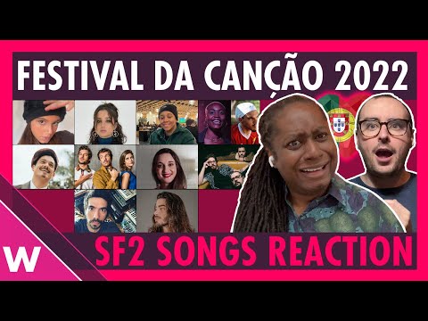 Festival da Canção 2022 Semi-Final 2 songs (REACTION) | Portugal Eurovision 2022