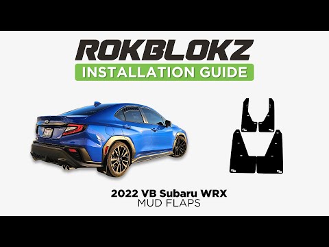 How to install the Rokblokz Mud flap kit on a 2022+ Subaru WRX