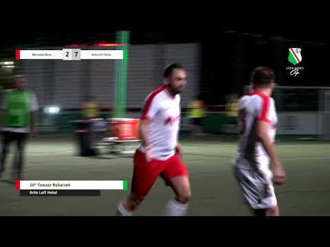 Skrót meczu 7 kolejki. Mercedes Benz - Artis Loft Hotel ( Legia Biznes Cup Wiosna 2018)