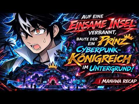 Auf eine einsame Insel verbannt, baute der Prinz ein Cyberpunk-Königreich im Untergrund! Manga Recap
