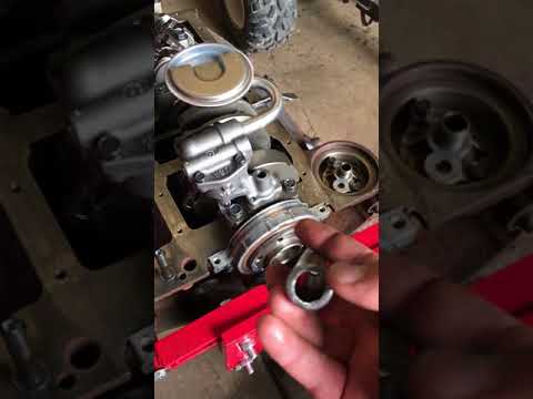 Installing a new oil pump pickup tube and screen on a SBC