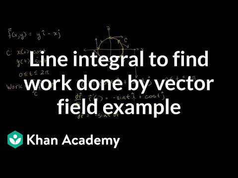 Using a Line Integral to Find a Vector Field Example