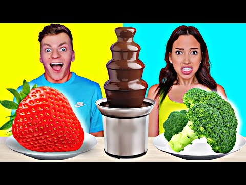 CHOCOLATE FONDUE CHALLENGE!