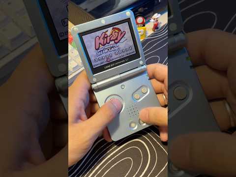 Kirby Nightmare in dream land on Nintendo Game boy Advance SP #gba #kirby #retrogaming