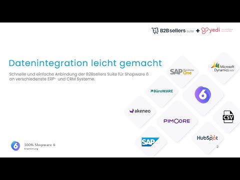 Einfache Datenintegration mit yedi - B2Bsellers Suite (Webinar)