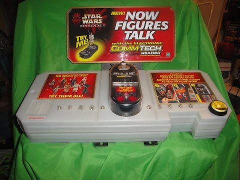 1999 HASBRO STAR WARS EPISODE 1 COMM TECH STORE DISPLAY - PART 1 (RED VERSION)