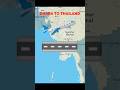 DHAKA TO BANGKOK BANGLADESH TO THAILAND BY AIR ROUTE Shorts Travel Travelmap