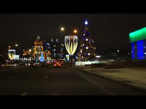 Moscow Driving Kremlevskaya Naberezhnaya Moscow City