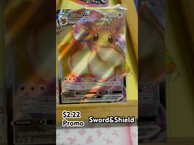 Vídeo relacionado con Pokemon Eevee VMAX SWSH087 - Tarjeta de Arte Completo con diseño de Espada y Escudo
