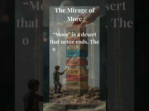 The Mirage of More: #quotes #fun #booktok#foryou #motivation#life #shorts#fyp#