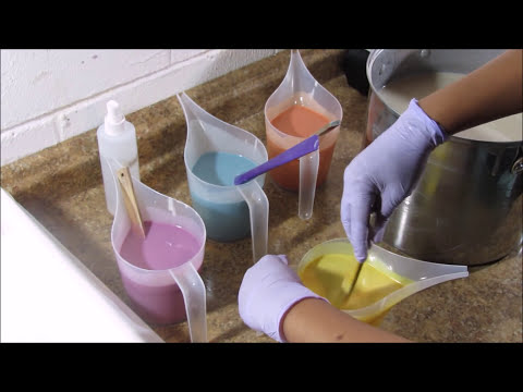 Cutting of Handmade Soaps