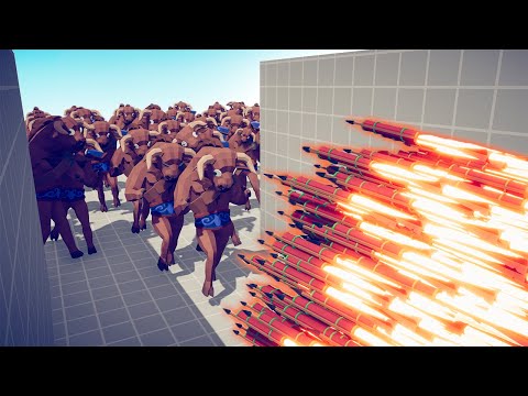 MINOTAURS ARMY vs EVERY DUO GODS - TABS | Totally Accurate Battle Simulator 2023