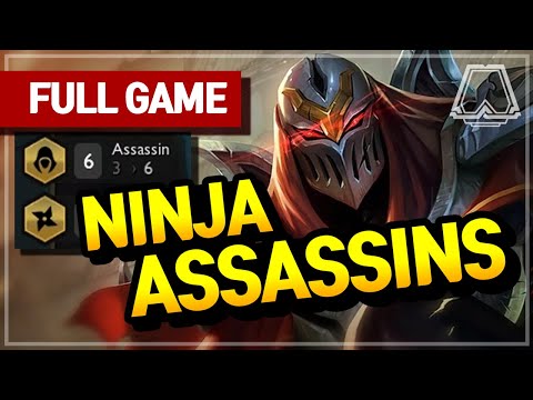 Ninja + Assassin Comp ★★★ - Teamfight Tactics Full Game | TFT | LoL Auto Chess