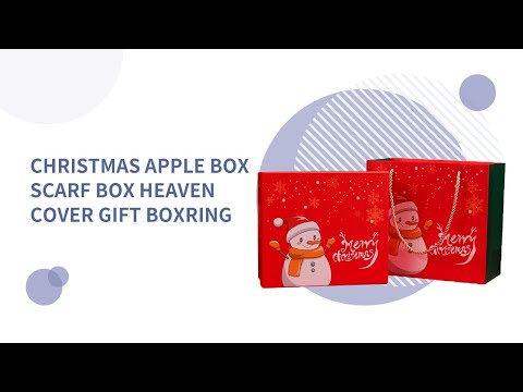 Christmas Apple Box Scarf Box Heaven Cover Gift Box