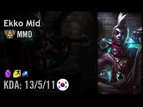 Ekko Mid vs Cassiopeia - MMD - KR Challenger Patch 6.13