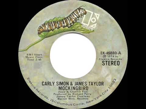 1974 HITS ARCHIVE: Mockingbird - Carly Simon & James Taylor (stereo 45)
