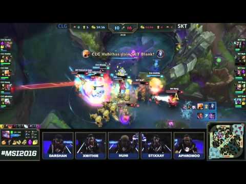CLG vs SKT MSI 2016 Group Stages Final Moments and Mic