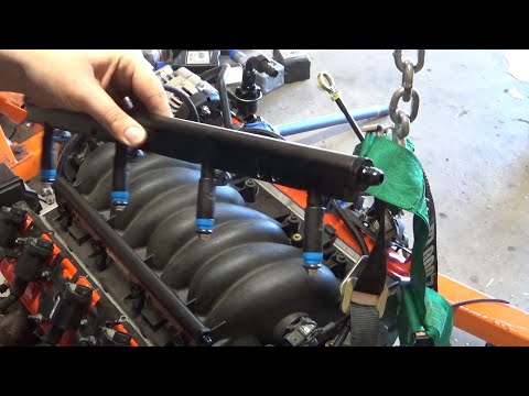 JEGS LS1 Fuel Rails Install! | LSX Oil Pre-Luber