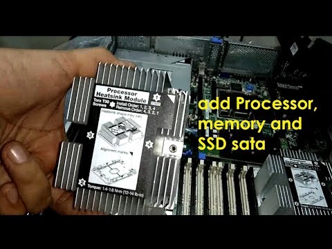 Install parts on the Lenovo SR650 server - SSD Sata, processor