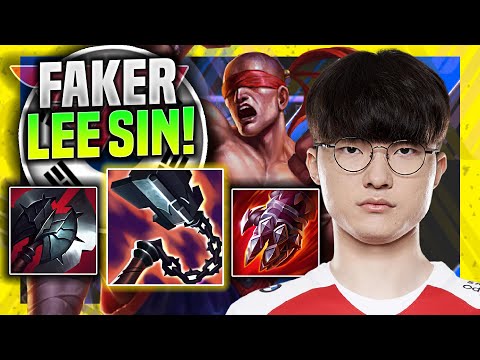 FAKER IS SO CLEAN WITH LEE SIN MID! - T1 Faker Plays Lee Sin Mid vs Lucian! | Season 11