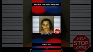 Horry County, South Carolina Booking Records - 29 May 2026