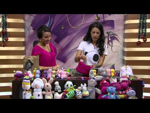 Mulher.com - 10/12/2015 - Pisca pisca com decoração de meia - Sheila Abreu PT1