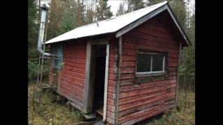 abandoned shack found in the bush   near thunder bay, ontario